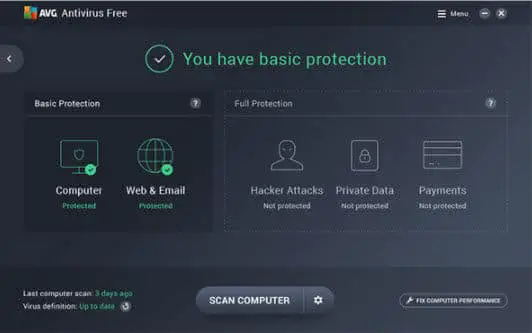 Download AVG 2019 Free Antivirus + Internet Security + Ultimate 1