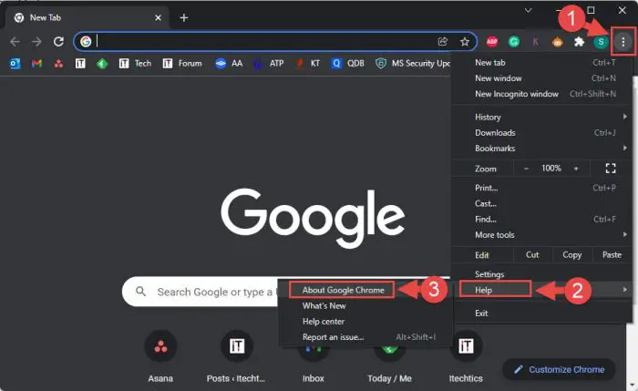 Download Google Chrome 96.0.4664.93 1 about page