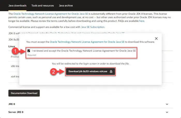 Accept licensing agreement