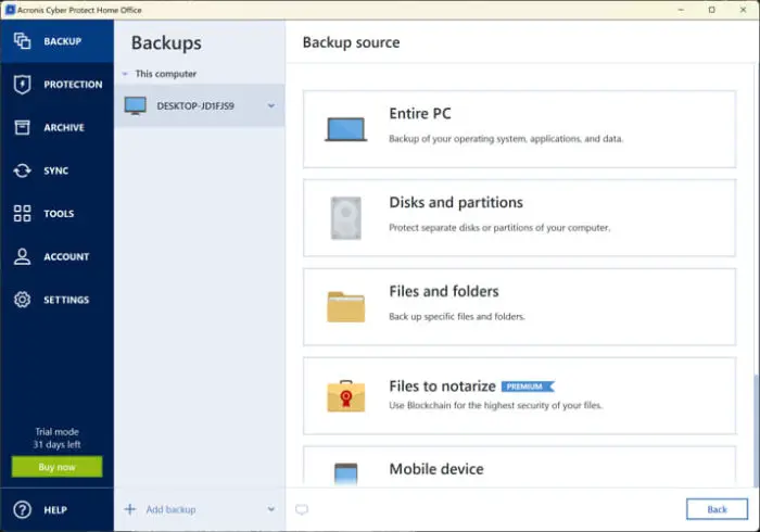 8 Best Disk Imaging and Backup Software For Windows 1 Acronis Cyber Protect Home Office