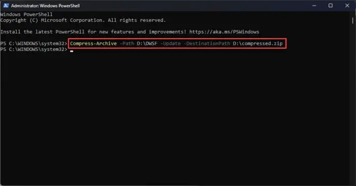 Add more files to zipped folder using PowerShell