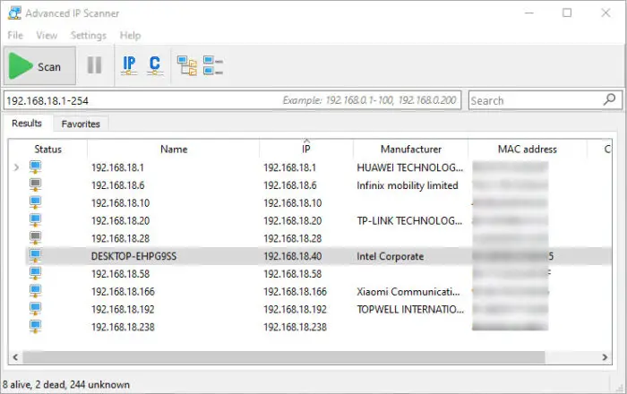 What Are IP Grabbers: Our Top 5 Selection 2 Advanced IP Scanner 1