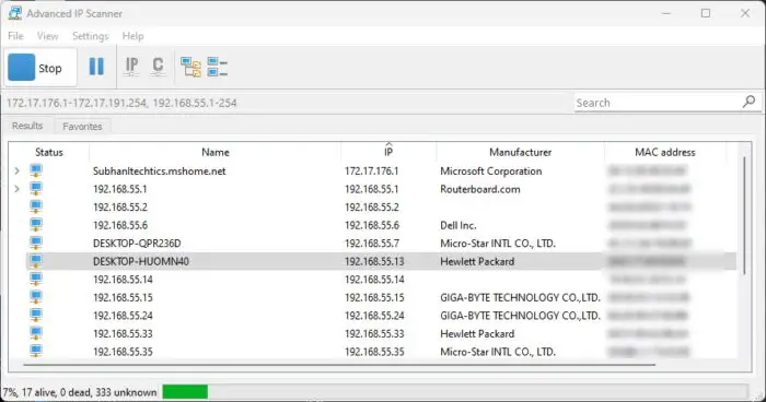 Advanced IP Scanner