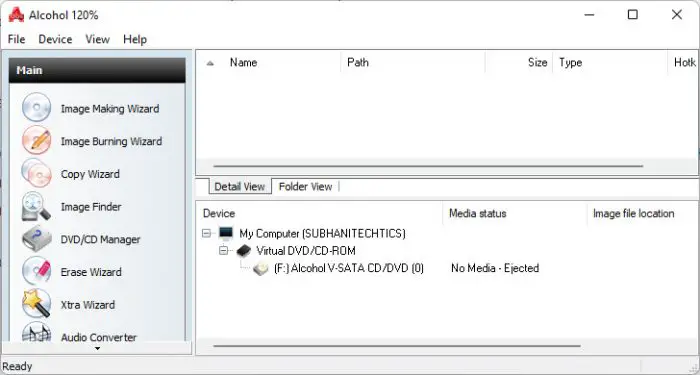 How to Mount MDF Files in Windows 11/10 2 alcohol 120