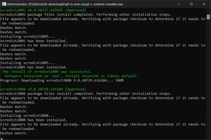 Download Microsoft Visual C++ Redistributables (All Versions) 2 All in One Visual C Runtimes Installer