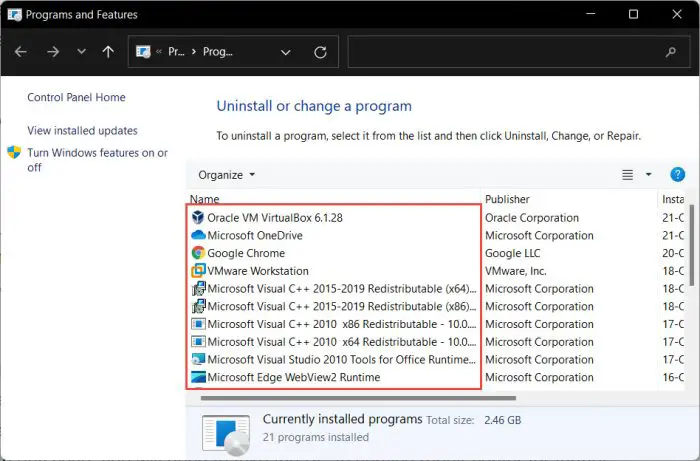 11 Ways to Fix Windows 11 Restarting Randomly 19 appwiz cpl