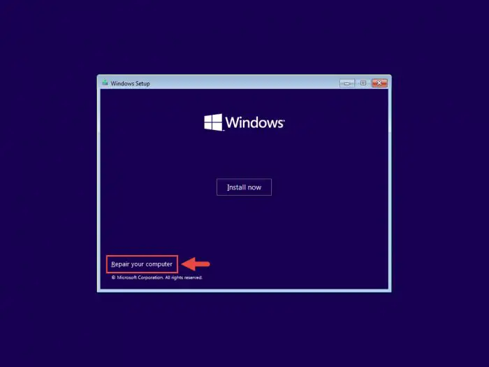 Repair Windows