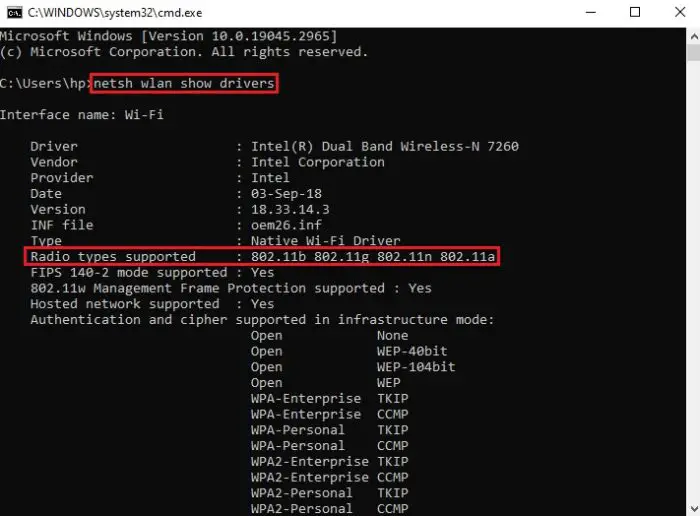 Backward compatibility of WiFi standard 3