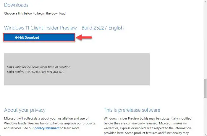 Begin download 1
