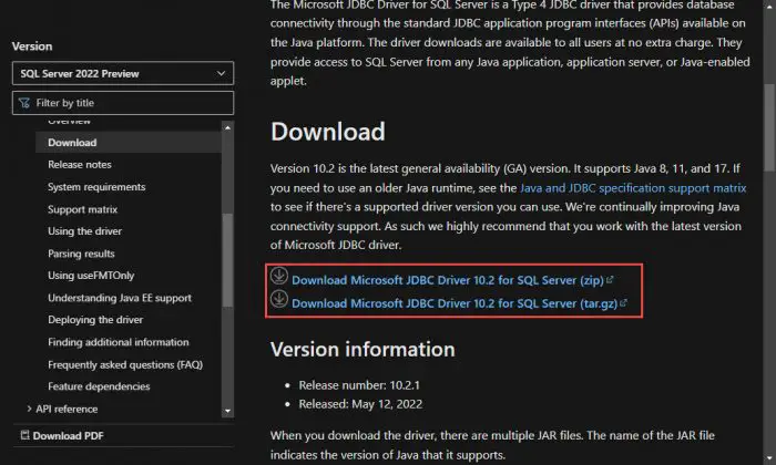 Begin download 2