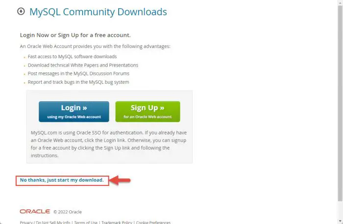 Begin download
