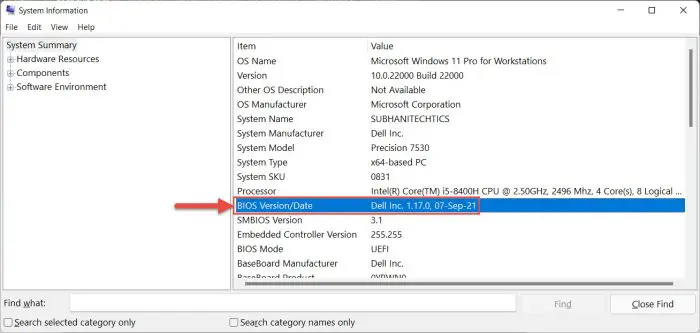 11 Ways to Fix Windows 11 Restarting Randomly 30 bios version