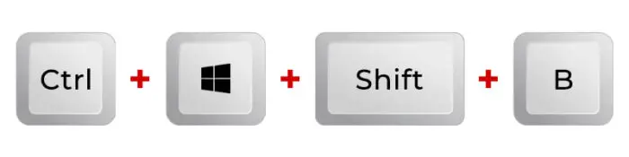 How To Recover PC From Black, Blank Screen 1 Keyboard combination to fix black screens on Windows