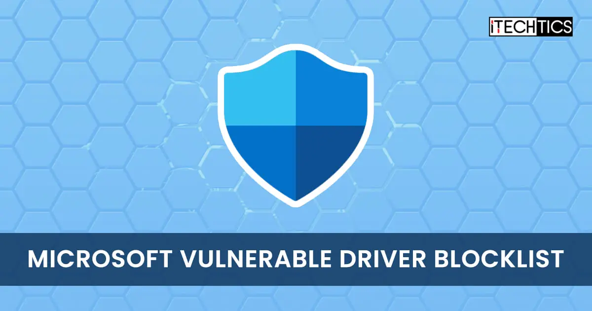 Block drivers Windows Security
