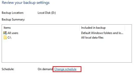 BR change schedule