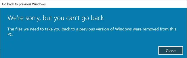 How To Rollback Windows Updates 8 cant go back to previous version rollback