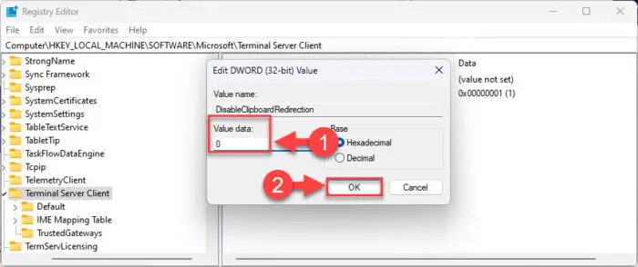 Change Value Data