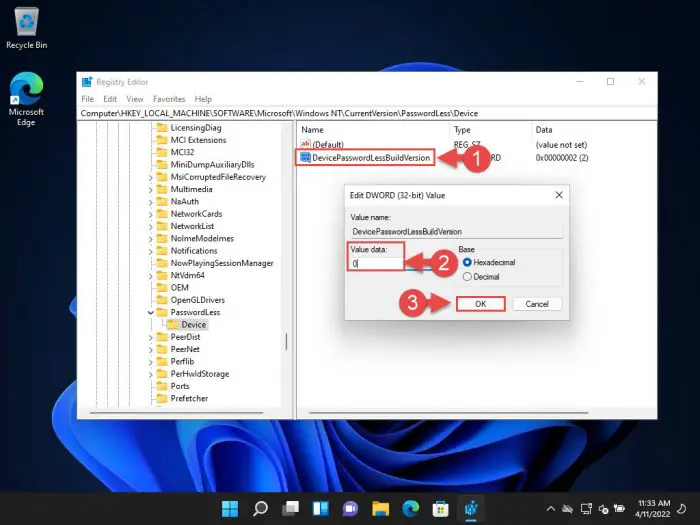 Change Value Data