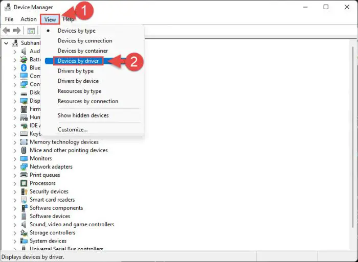 Change view type