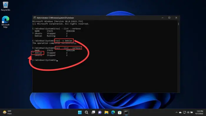 How To Install Windows Subsystem For Linux 2 (WSL2) On Windows 11/10 19 Change WSL default distro