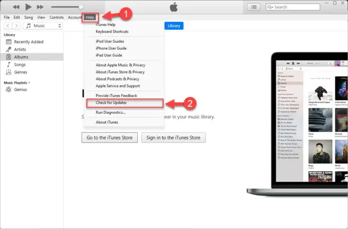 Download iTunes 12.12.10 (Offline Installers) 4 Check for iTunes updates
