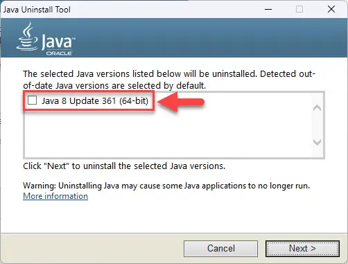 Download Java 8 Update 371 (Offline Installers) 5 Check installed Java version