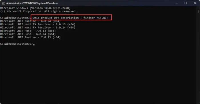 Download .NET 7.0.13 And .NET 6.0.24 LTS (Offline Installers) 3 Check the installed NEt versions