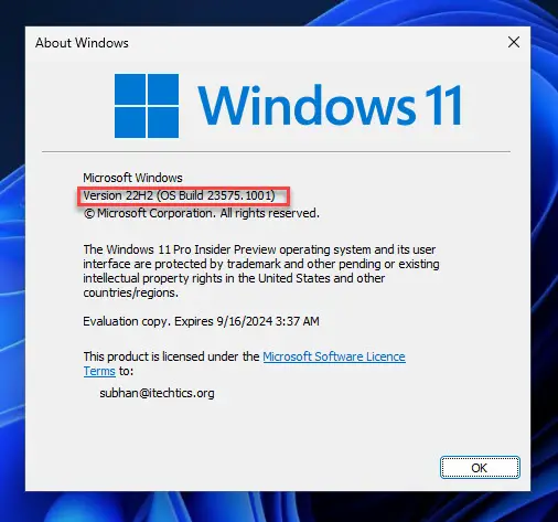 How To Autostart Copilot In Windows 11 1 Check Windows 11 Build