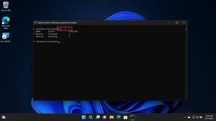 How To Install Windows Subsystem For Linux 2 (WSL2) On Windows 11/10 16 Check WSL installed and default distro