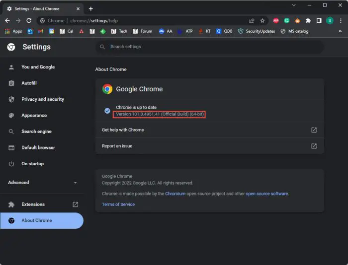Download Google Chrome 101: Improved Downloads UI And Password Manager 11 Chrome successfully updated
