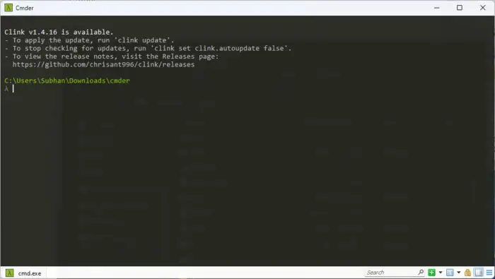 7 Best Terminal Emulators For Windows 11/10 2 Cmder