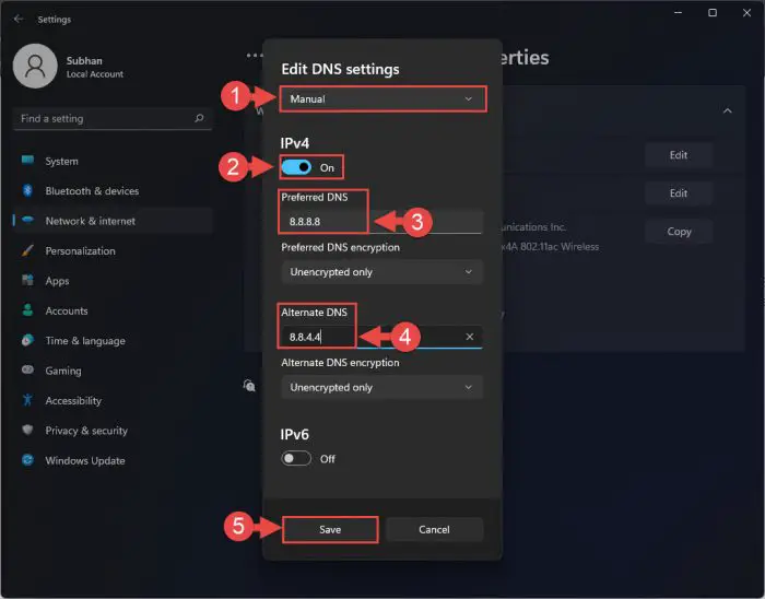 Configure DNS