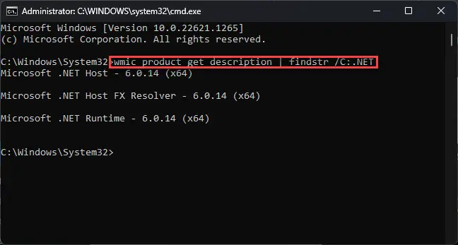 Download .NET 6.0.14 (Offline Installers) 3 Confirm NET installed version 1