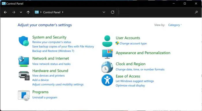 Where Is the Control Panel in Windows 11? 2 Where Is the Control Panel in Windows 11? 2