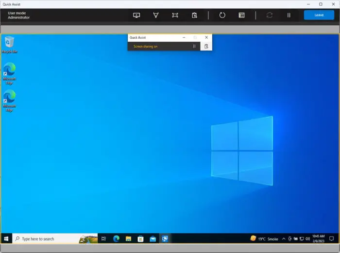 How To Use Microsoft Quick Assist In Windows 10/11 For Remote Desktop Connection 7 Control the remote PC using Quick Assist