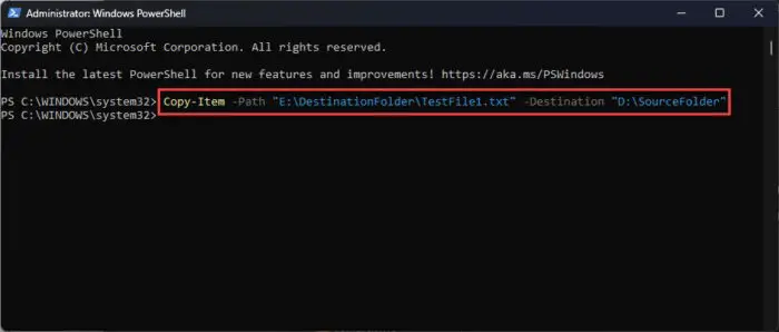 How To Work With Filesystems And Directories In PowerShell 8 Copy a file or folder using PowerShell