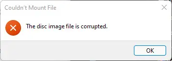 How to Mount MDF Files in Windows 11/10 1 corrupted error