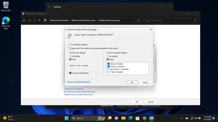 How To Turn Windows 11 Computer Into DLNA Media Streaming Server 7 Customize media permissions for DLNA streaming