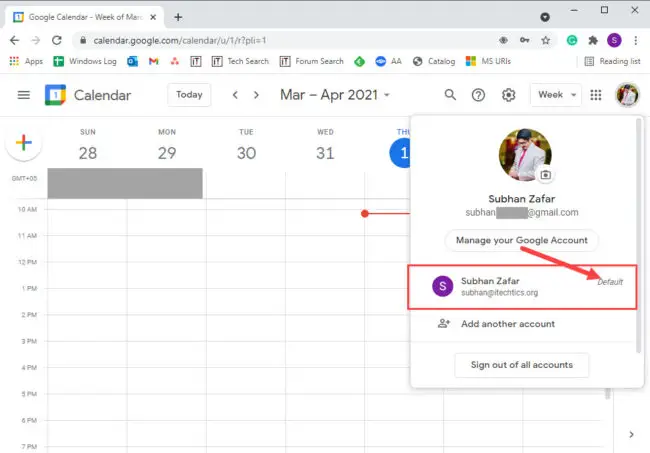 How To Change Default Google Account In Chrome 2 View the default Google account for Chrome