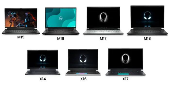 Difference Between Dell Laptop Series 15 Dell Alienware X14, M15, X16, M16, X17, M17, M18 Series Laptops