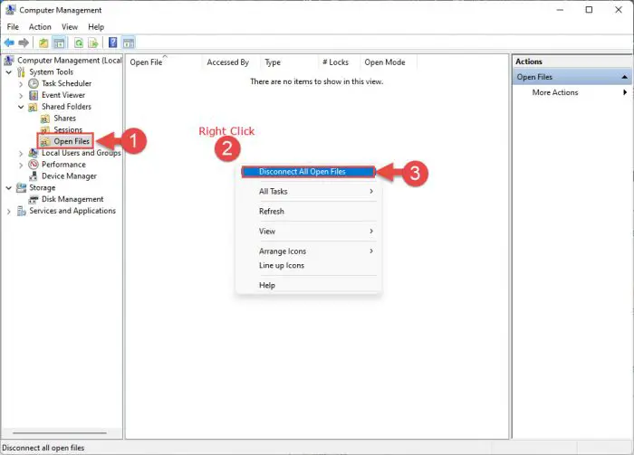 How to Delete Locked Files/Folders in Windows 11/10 3 disconnect open files
