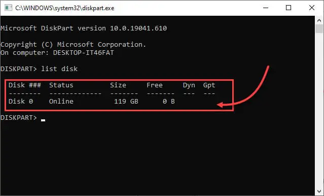 3 Ways to Check Partition Style in Windows 10: MBR or GPT 3 diskpart