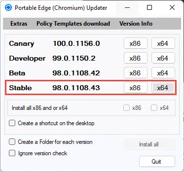 Download Microsoft Edge 98 with Edge Bar and Reduced Resource Consumption 7 Download Microsoft Edge Portable