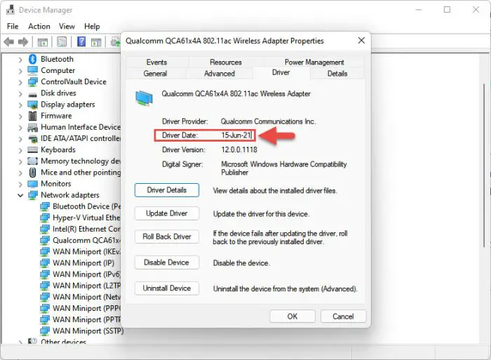 How to Check Installed Driver Version in Windows 11/10 5 driver date