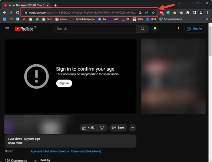 Edit URL