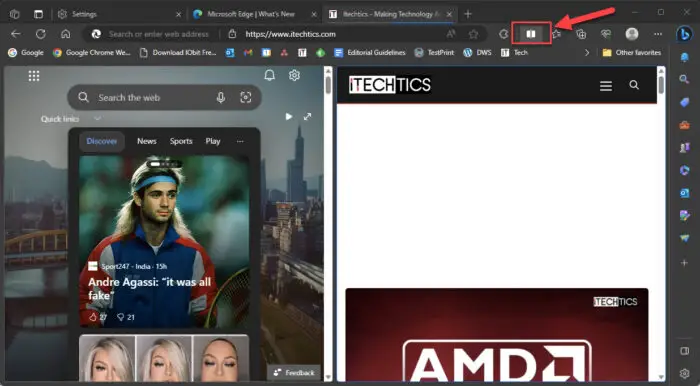 Download Microsoft Edge 116 + Security Baseline With Split Screen, Cross-Device File Sharing 1 Enable or disable split screen in Microsoft Edge