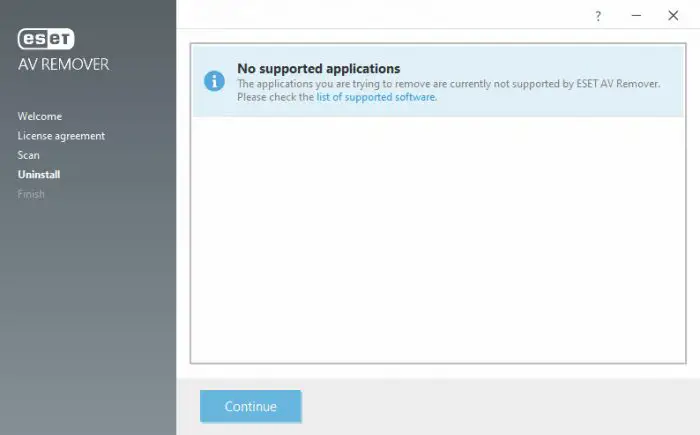 Download Antivirus Removal Tools For All Antivirus Products 1 ESET