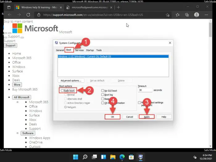 7 Ways to Boot Into Safe Mode in Windows 11/10 32 exit