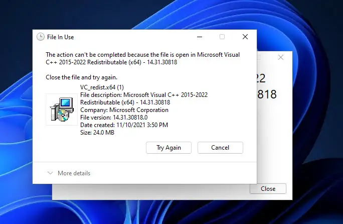 How to Delete Locked Files/Folders in Windows 11/10 1 File is open prompt