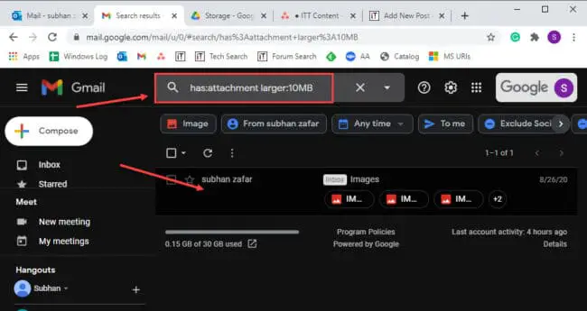 How To Free Up Space In Gmail And Google Drive 2 filter